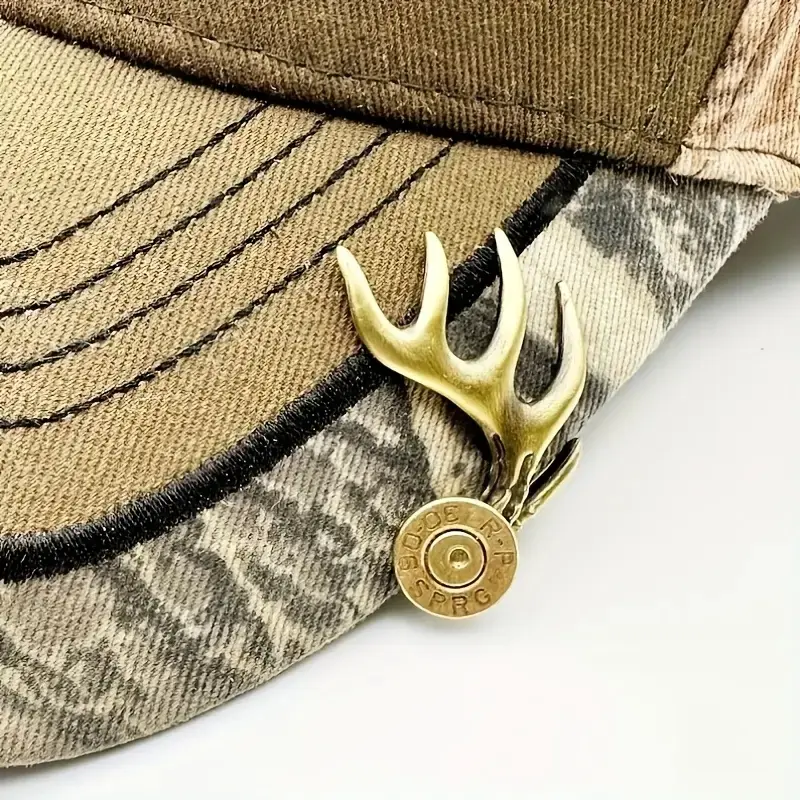 Antler Hat Clip Gift for Father, Unique Antler Design, Perfect for Men Outdoor Adventure Enthusiasts & Nature Lovers, Thoughtful Dad Birthday Present, Hat Pins, Guy