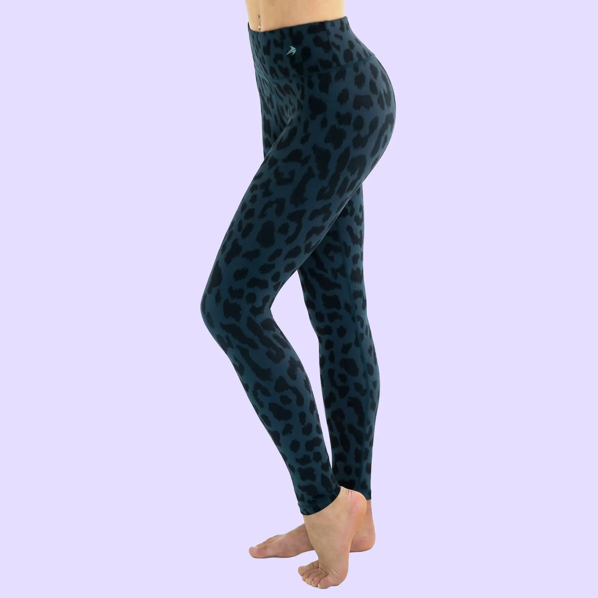 Women's Leopard Print Super High Waist Compression Leggings for Workouts with Muscle Support, Odor Control & Improved Circulation, Anti-Itch