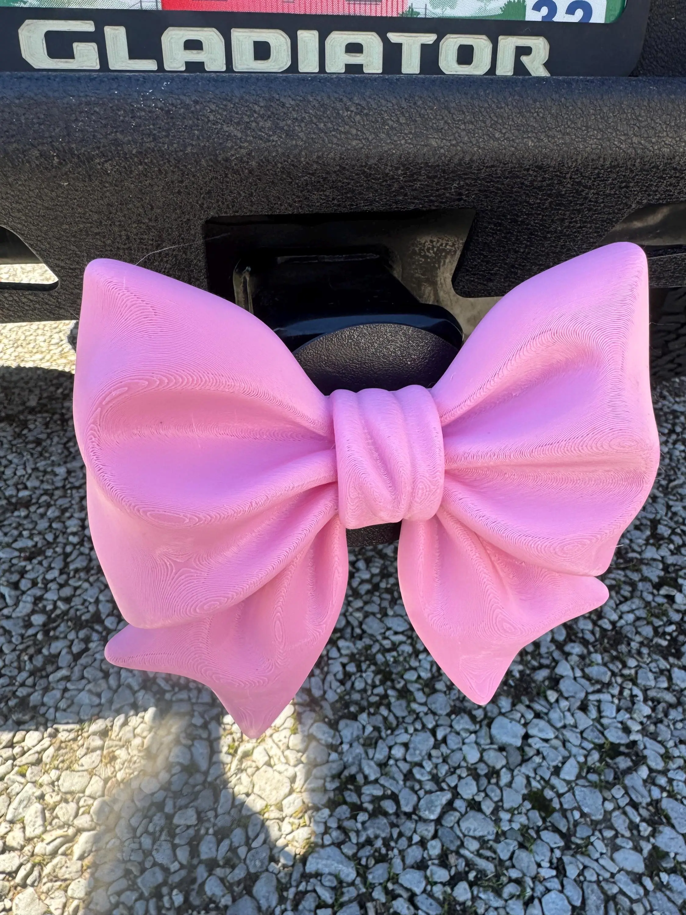 Truck Pretty Bow Tow Hitch Cover, Car Exterior Towing Accessory