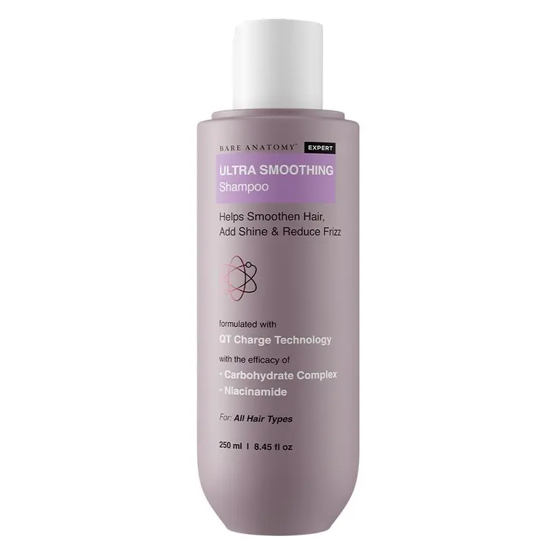 Ultra Smoothing Shampoo – Frizz Control & Hydration | Paraben & Sulphate-Free Formula for Silky, Healthy Hair | Nourishes, Repairs & Smoothens Dry, Damaged Hair