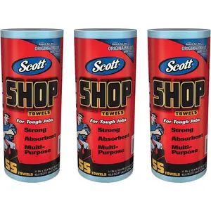 Scott 75130 Shop Towels, 55 Towels, 3 Pack