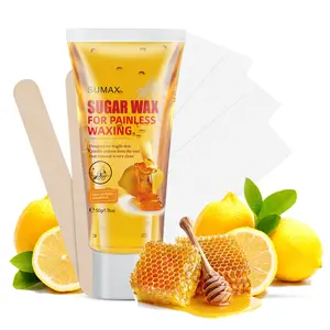 SUMAX 50g Lemon Extract Honey Washable Painless Wax Natural Sugar Paste Specially Formulatd for Gentle Waxing Skin Care Product for Women & Men