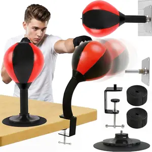 3-in-1 Desktop Punching Bag: Strong Suction + Clamp + Wall Mount - Ultimate Stress Slayer & Rage Reliever