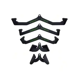 Sports season  Home Gym Fiess Rowing T V Pulley Cable hine Attachments Bicep Curl Tricep Pulldown Back Strength Training Handle Grips Lat Pull Bar Press Down Exercises