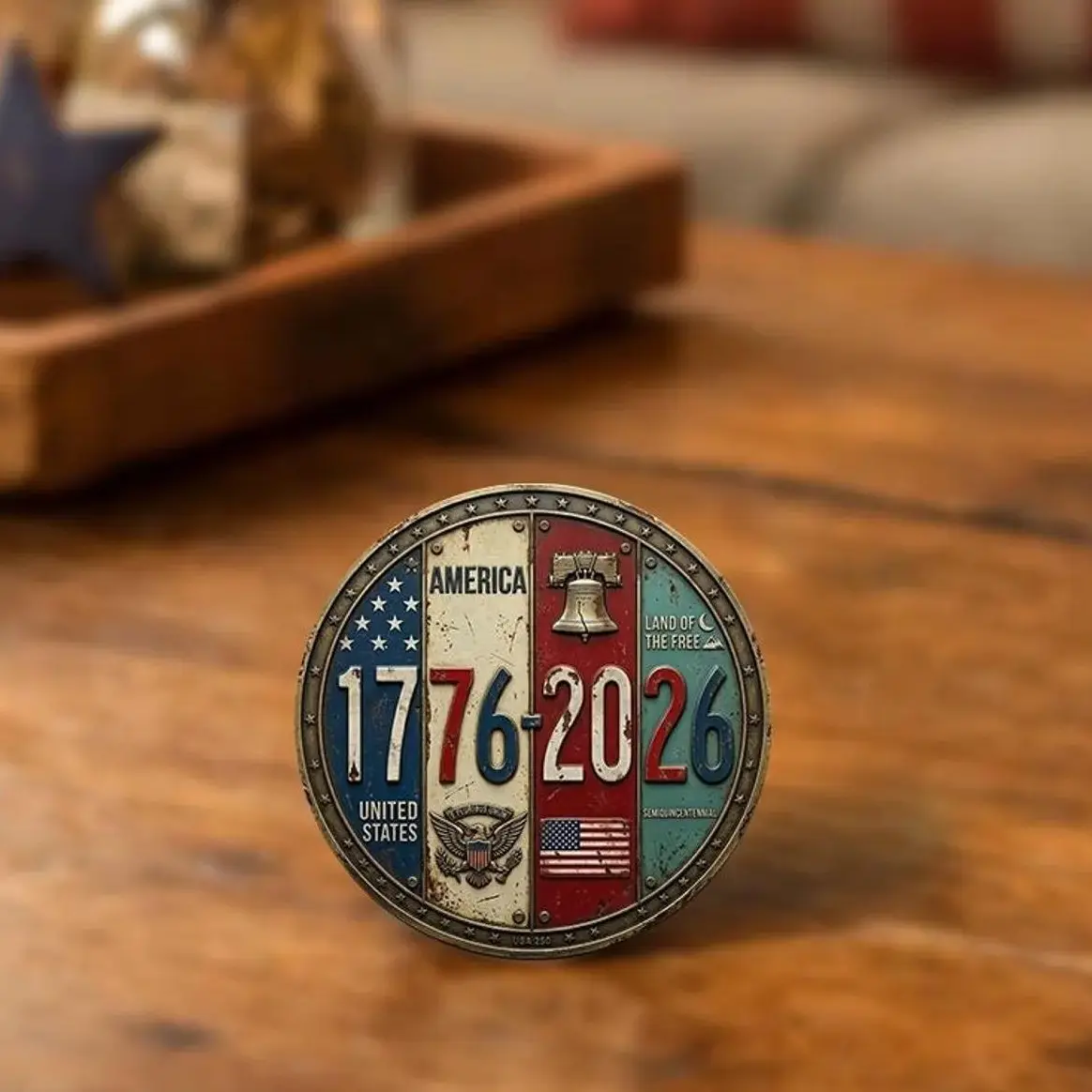 USA 250th Anniversary Coin, 1776 2026 Commemorative Coin, American Freedom 2026,Patriotic Eagle Gift, Independence Celebration Gift