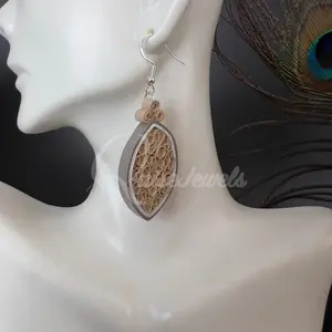 Solid Small Marquee Quilling Earrings