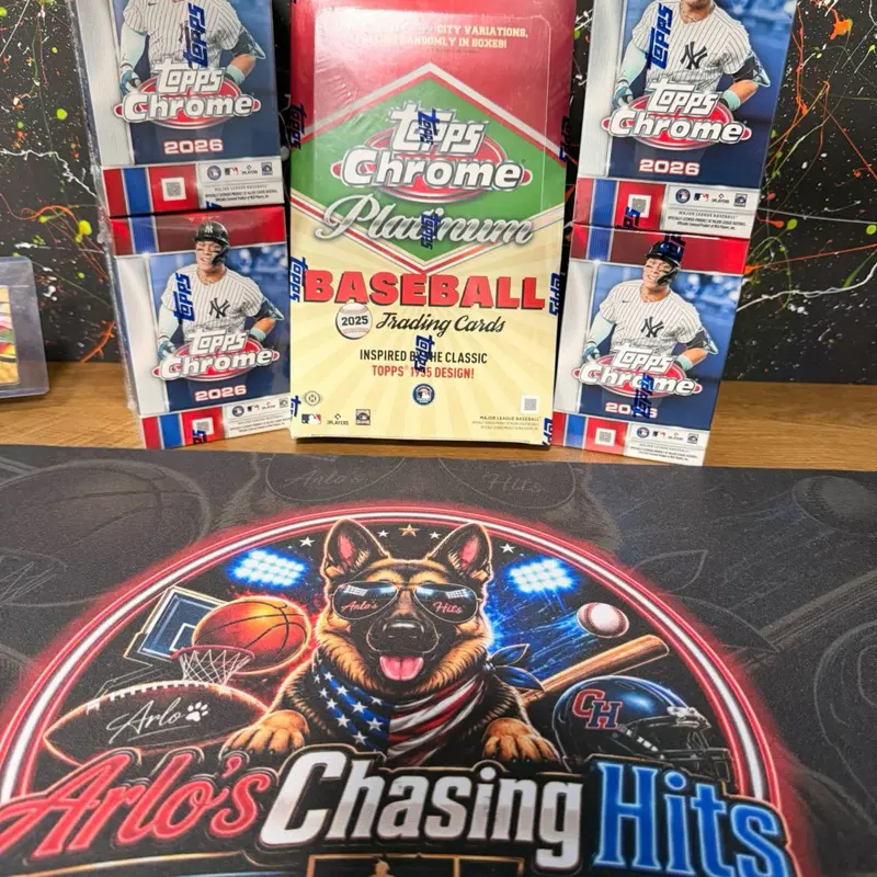 Break 153 1X 2026 Topps Chrome Platinum Hobby and  4X 2026 Topps Chrome Blasters