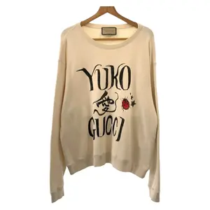 Pre-owned GUCCI Cotton Small Leather Goods Higuchi Yuko Collaboration Sweatshirt