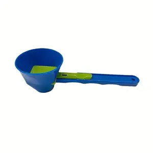 Sliding Pour Funnel with Protein Spoon, Durable PP Material, Ideal for Milk and Supplements, Essential Kitchen Tool, Cooking Accessories, Durable Kitchenware