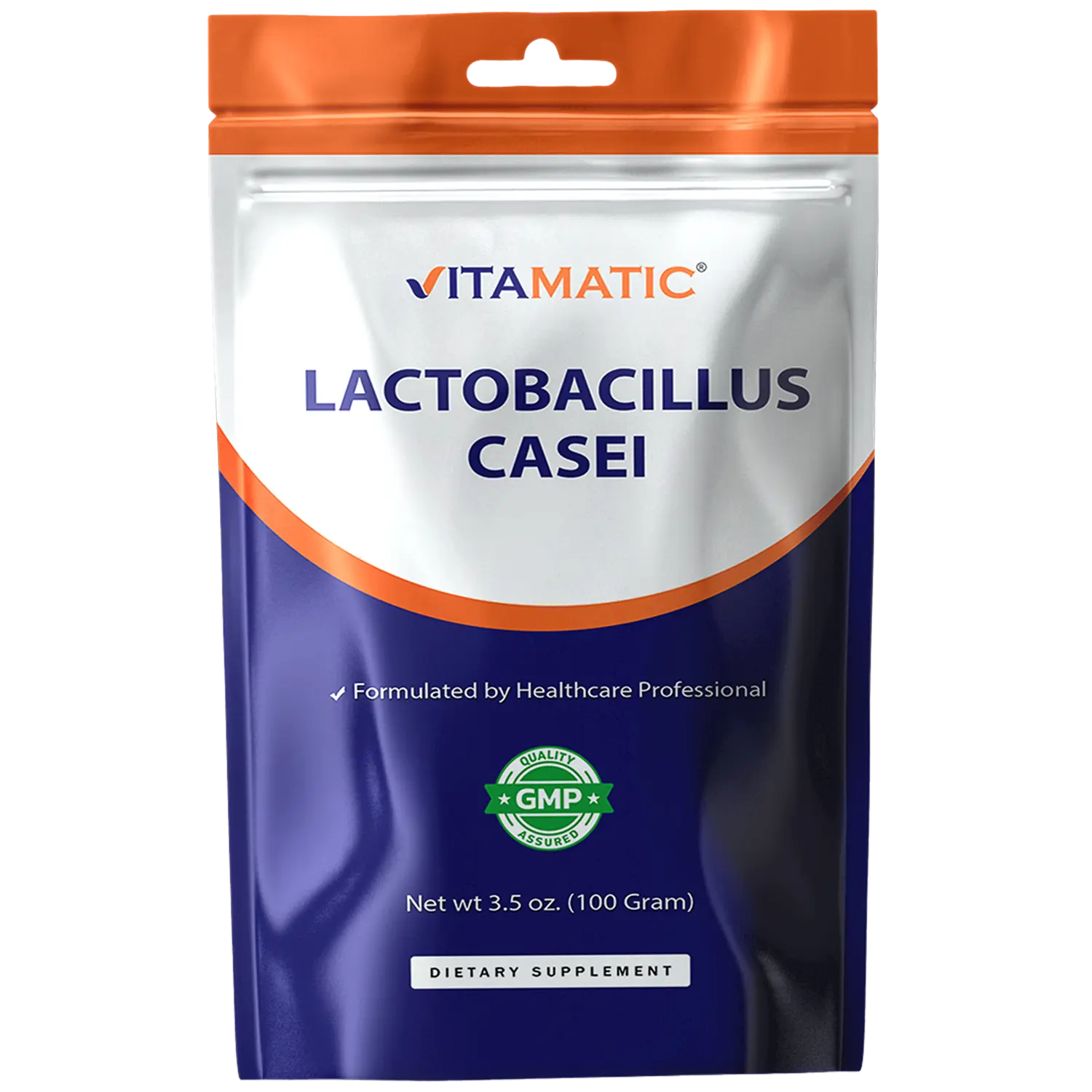 Vitamatic Lactobacillus Casei Probiotic Powder - Digestive Health Support - 100 Gram (3.5 OZ) - 100 Servings