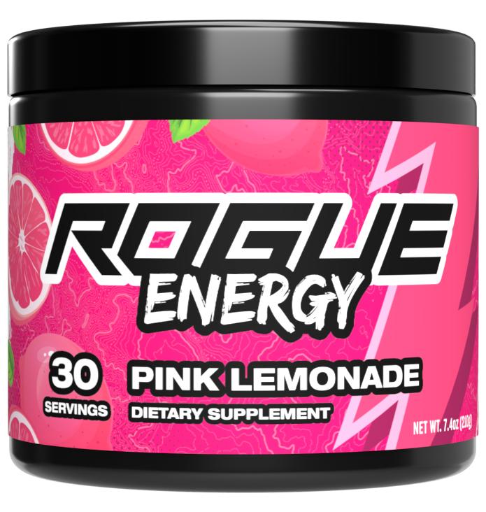 Rogue Energy 2-in-1 Energy Drink Powder + Focus Pre Workout - Boost Blood Flow with L-Citrulline, Increase Dopamine with Bacopa Monnieri Nootropic - 175mg Caffeine for Explosive Energy - Sugar-Free 30 Serving Tub Supplement Fitness