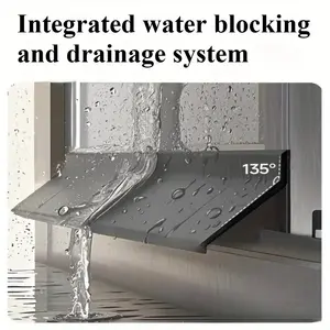 1 Meter Rubber Waterproof Self-Adhesive Strip, Window Glass Door Balcony Sliding Windproof Soundproof Sealing, Easy Installation, Durable Weather Stripping, Draft Stopper, Door Hardware