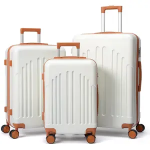 Ubesgoo Luggage Sets 3 Piece, ABS Hardside Suitcase Set with Double Spinner Wheels & TSA Lock for Travel Business, 3-Piece Set (20/24/28)