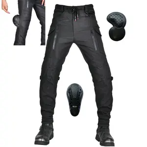 Men's Motorcycle Riding Pants with CE Armor Reflective Motocross Racing Motorbike Cycling