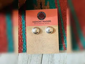 Navajo Sterling Silver Stud Earrings