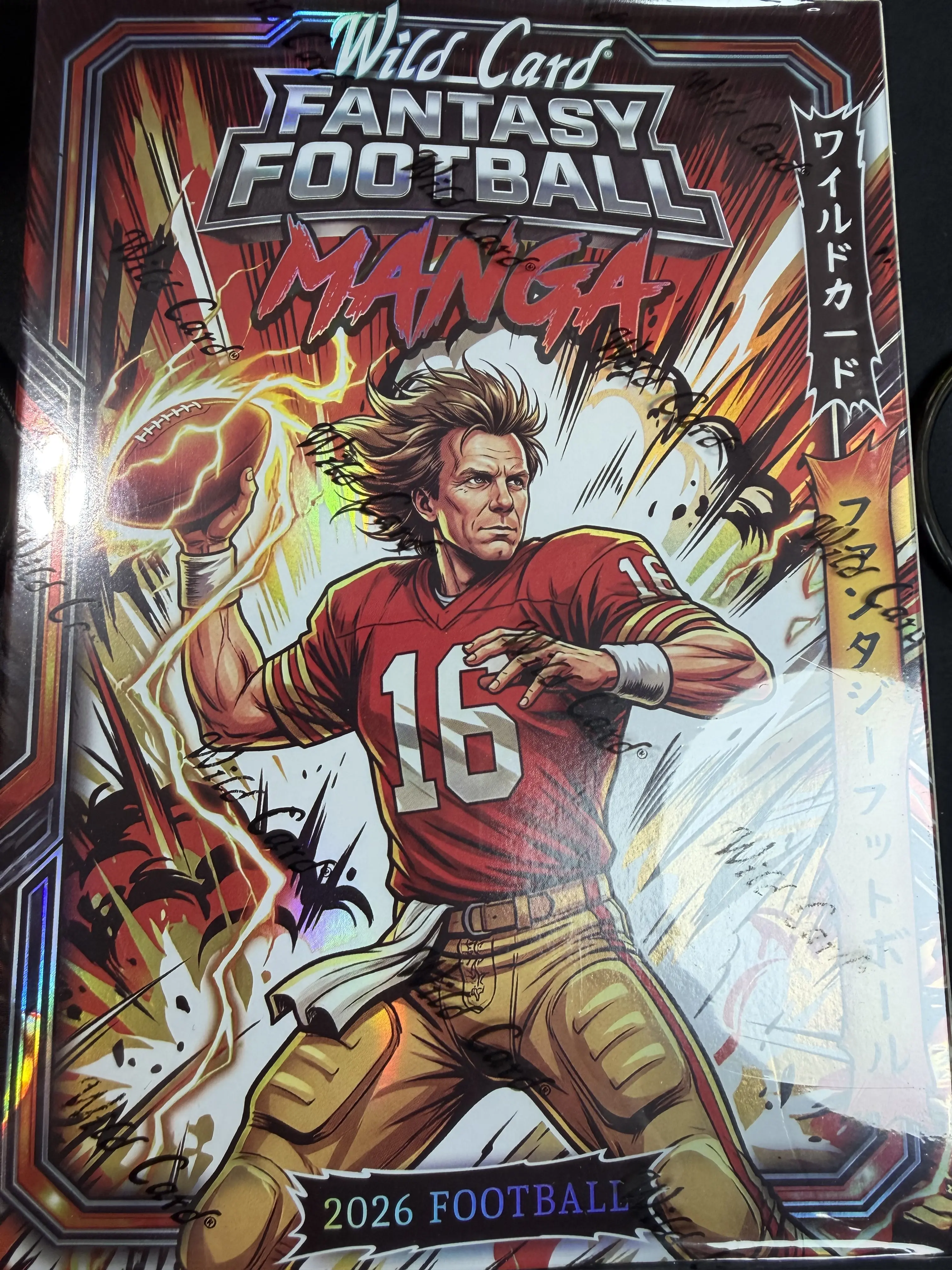 WILDCARD FANTASY FOOTBALL 2026 MANGA Fantasy Football Sports Trading Card Collectible
