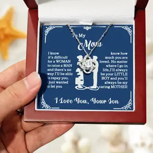 [D]Stunning Pendant Beautiful Necklace for Mom,Wife,Grandma - The Perfect Christmas Thanksgiving Birthday Gift to Show Your Love