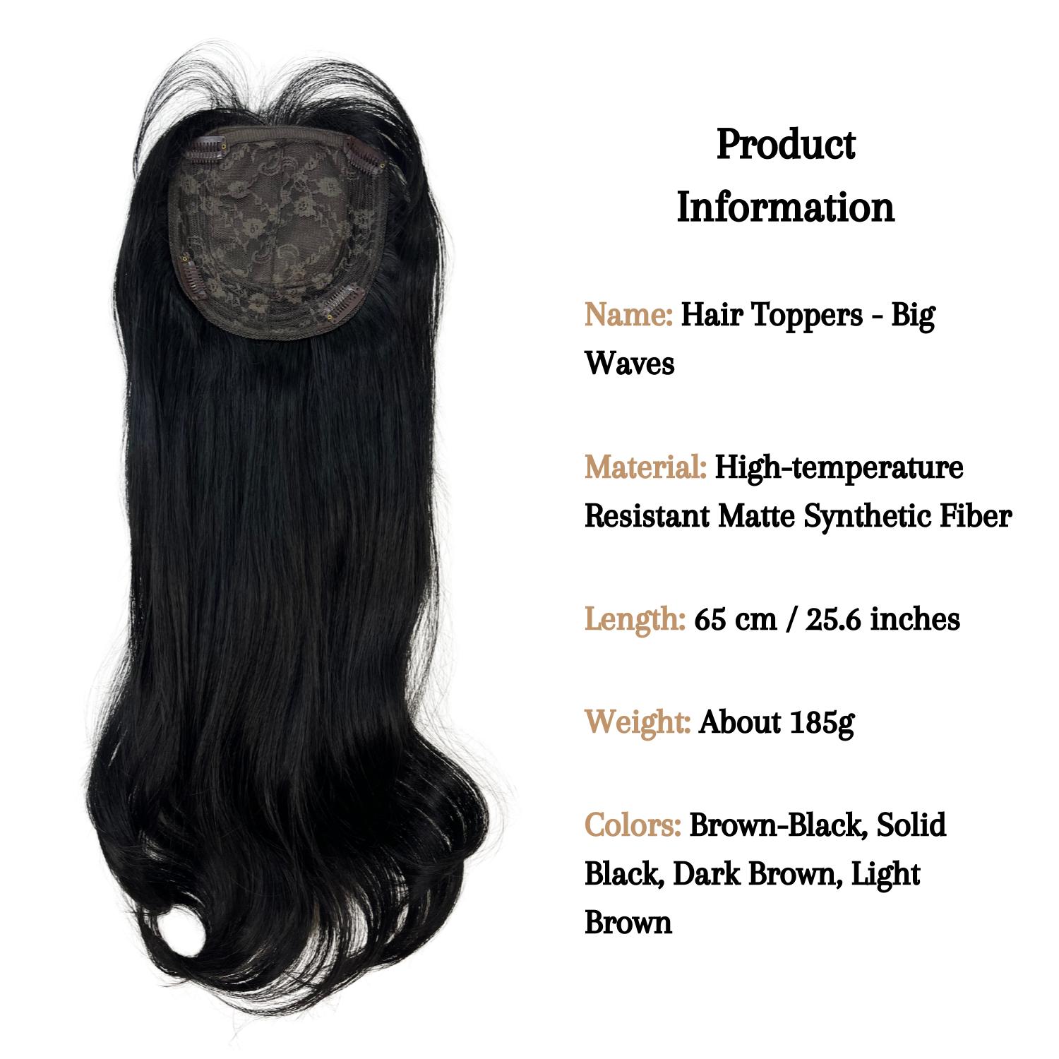 LUXSYA Hair Toppers - Curly - Big Waves
