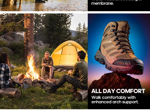 NORTIV 8 Men's Ankle High Waterproof Hiking Boots Outdoor Lightweight Shoes Trekking Trails Armadillo