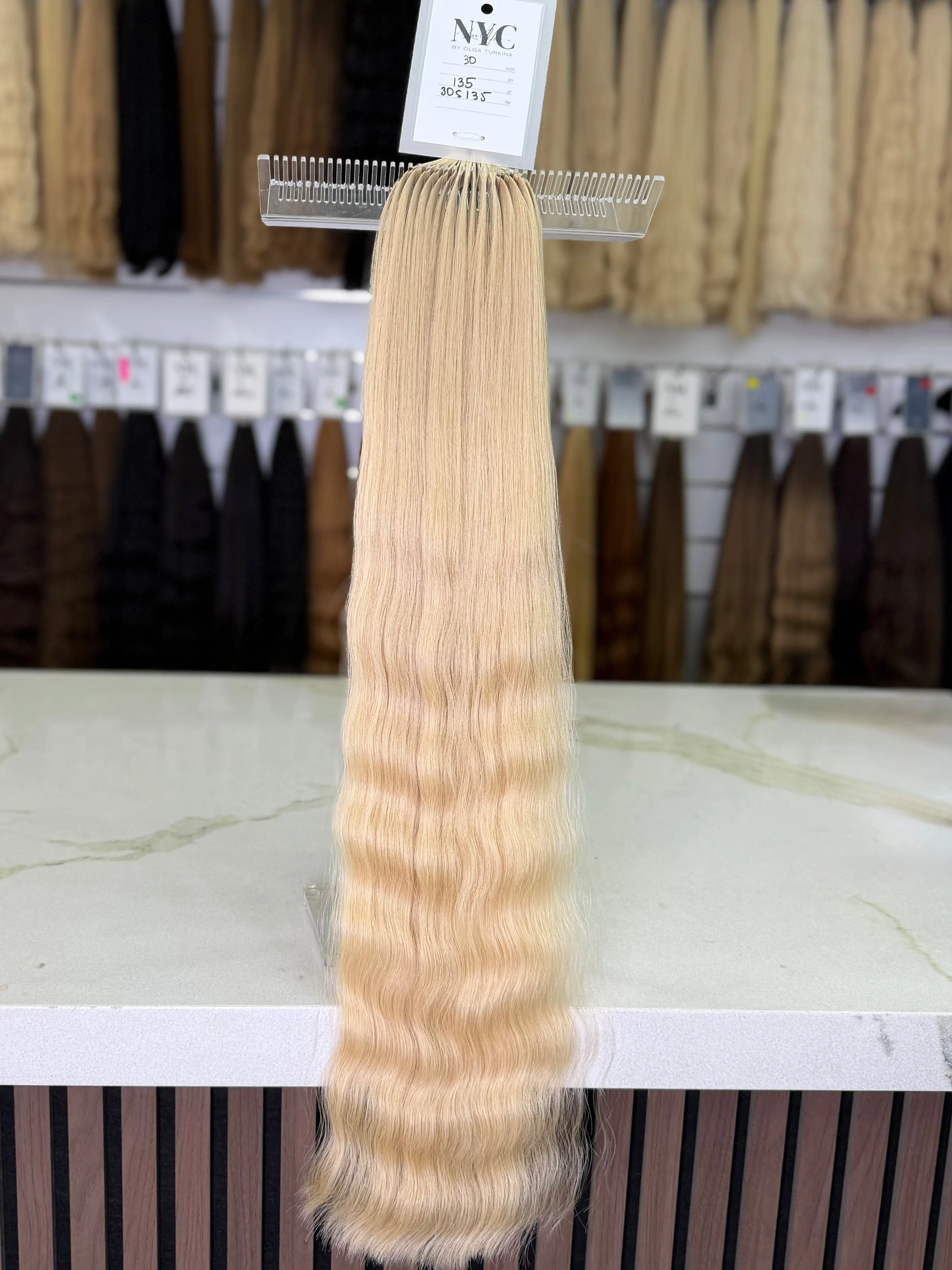 Premium Slavic Hair Blonde Wavy Bulk 30 Inch | LuxHairNYC