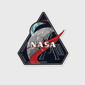 Artemis II Inspired Mission Patch Sticker, Retro Space Program sticker, Waterproof Laptop Water Bottle Car Sticker, Space Lover Gift