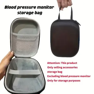 Blood Pressure Monitor Storage Bag, Travel Organizer Pouch, Inner Compartment Design, Ideal for Medical Devices, No Accessories Included, Zipper Bag