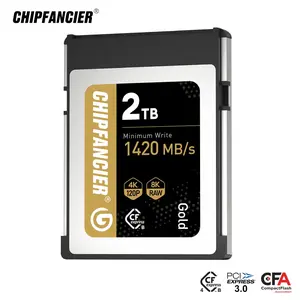 CHIPFANCIER CFexpress Type B 2.0 Memory Card – 2TB, PCIe 3.0, Max Read 1750MB/s, supports 8K/4K 120fps RAW, compatible with Canon R5, Nikon Z9/Z8, providing ultra-fast, reliable, and high-capacity storage for professional photographers and creators.