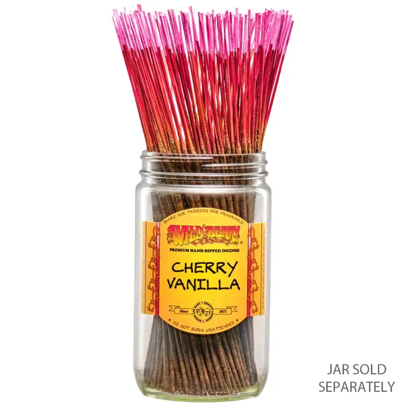 100x Wild Berry Traditional Incense Cherry Vanilla Scented Sticks Premium Meditation Ritual 11"