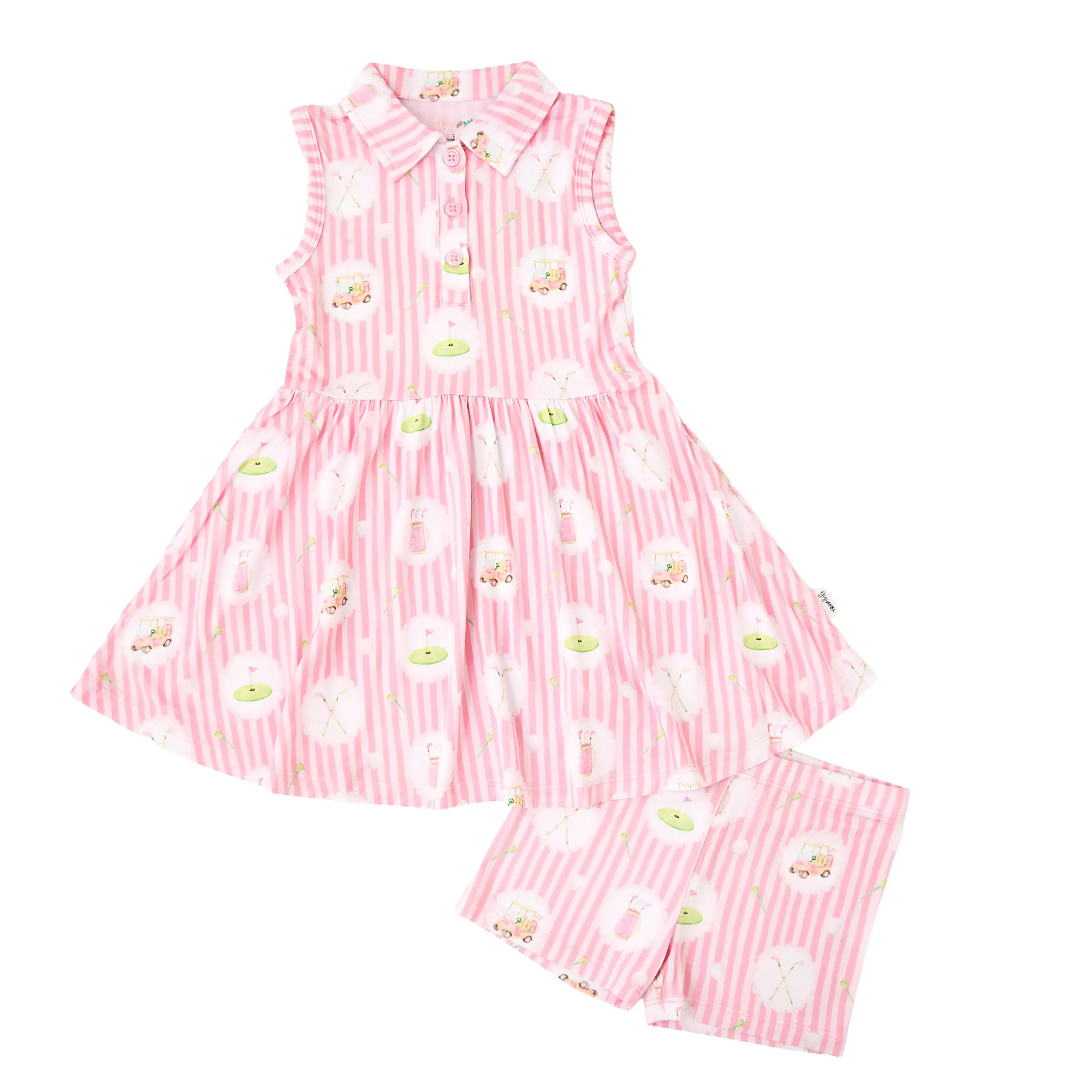 Piper Golf ATHLETIC DRESS SET - Ultra-Soft Bamboo, Breathable Short Sleeve Dress with Matching Shorts, 95% Viscose from Bamboo, 5% Spandex, Sporty & Stylish
