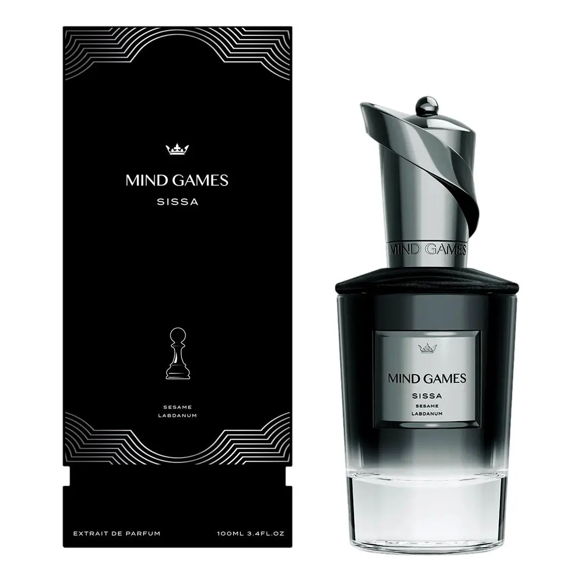 Mind Games Sissa Unisex Extrait de Parfum - 3.4 oz, Floral, Full-Bodied Perfume Notes, Gourmands, Exponential Growth Scent Profile, Perfume Addict