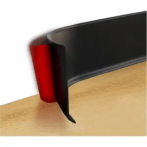 Art3d Flexible Wall Baseboard Molding Trim, 4 Inch x 20 Feet Peel and Stick Vinyl Wall Base Trim, Black