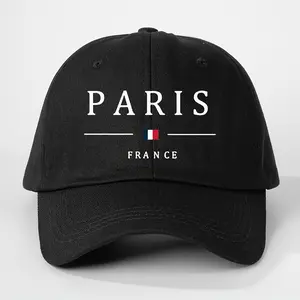 PARIS FRANCE Baseball Cap - Adjustable Breathable Trucker Hat with "PARIS" Print, Black & White Y2K Style, Lightweight & Stylish for Men and Women, Perfect Valentine'S Day Gift, Casual Headwear |   Y2K Fashion Cap |   Lightweight Hat