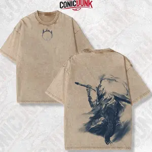 Artorias of the Abyss Dark Souls Retro Limited Vintage Lightweight Cotton Washed Tee with Full Size - Perfect Gift for Game Fans and Lovers Clothes Menswear LKW