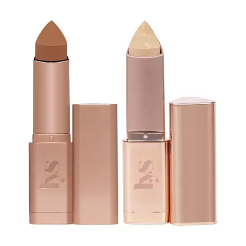 LYS Beauty Cosmetic Bronzing Stick & Aim High Highlighter Stick Set, Natural Cream Bronzer Makeup Products