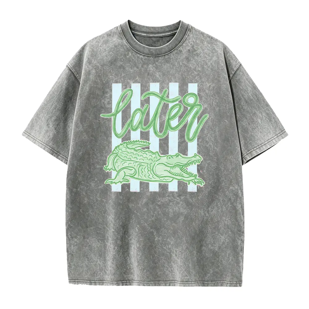 Later Gator Shirt - See You Later Alligator Tshirt - Trendy Vacation T-shirt - Crocodile Graphic Funny Quote Beach Summer Tee