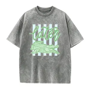 Later Gator Shirt - See You Later Alligator Tshirt - Trendy Vacation T-shirt - Crocodile Graphic Funny Quote Beach Summer Tee
