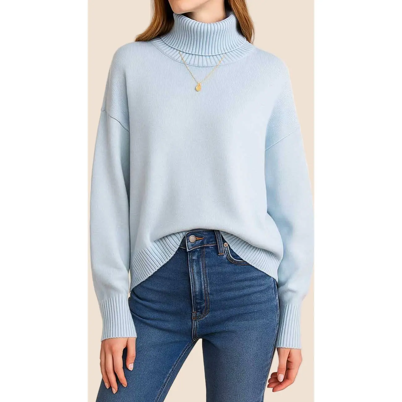 Sweater Turtleneck (Baby Blue)