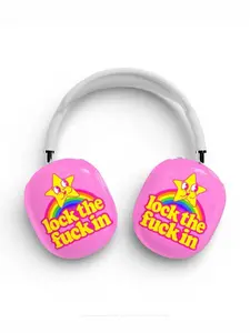 Lock In AirPods Max Case | Protective Snap On Air Pods Max Cover With Funny Design For Gym