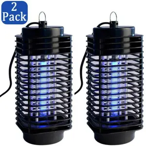 All-in-One Mosquito Zapper UV Light + Electric Grid Instant Kill, Covers Aedes Culex Moths, High Waterproof Wall Mount or Flat for Summer Patio Shop