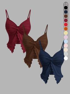 3-pack women's solid color twist-front split-hem tube tops - layering-ready strapless essentials for year-round styling, fit