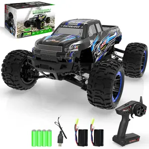 RACENT RC Car 1:16 Scale All Terrain Monster Truck 30MPH 4WD Off Road Fast Remote Control Toy 2.4Ghz High Speed Electric Vehicle with 2 Rechargeable Batteries Gift for Boys Adults