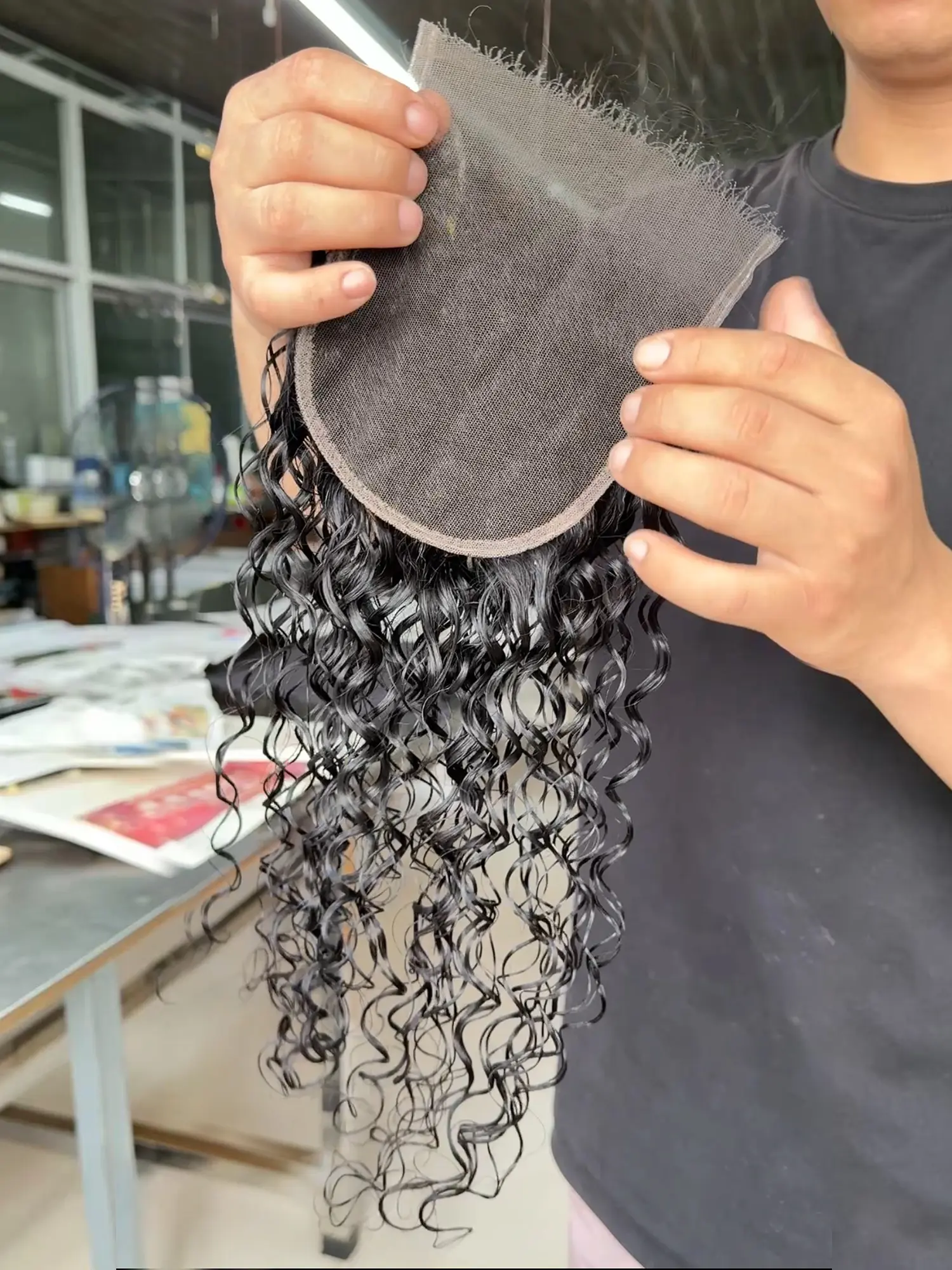 Water Wave Hd Lace Closure 5x5 Transparent Lace Virgin Remy Human Hair Pre Plucked With Baby Hair Natural Hairline