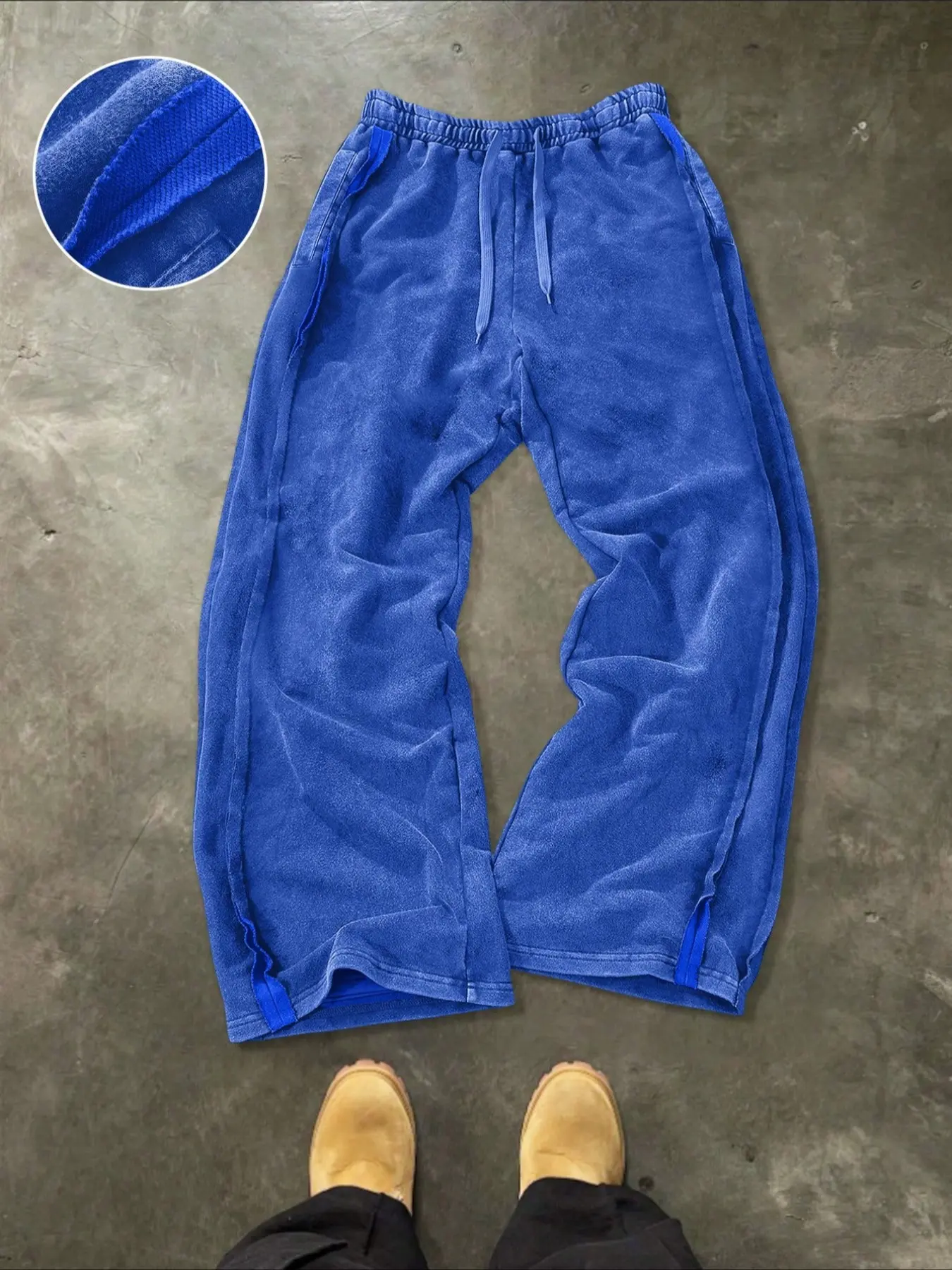 Men's Streetwear Athletic Activewear Cotton Joggers, Loose Fit Elastic Waist Knit Pants, Plain Washed Fabric with Vintage Details, Casual Fashion for Daily Wear, Athleisure Casual Bottoms, Athleisure Style Bottoms, Athleisure Track Pants