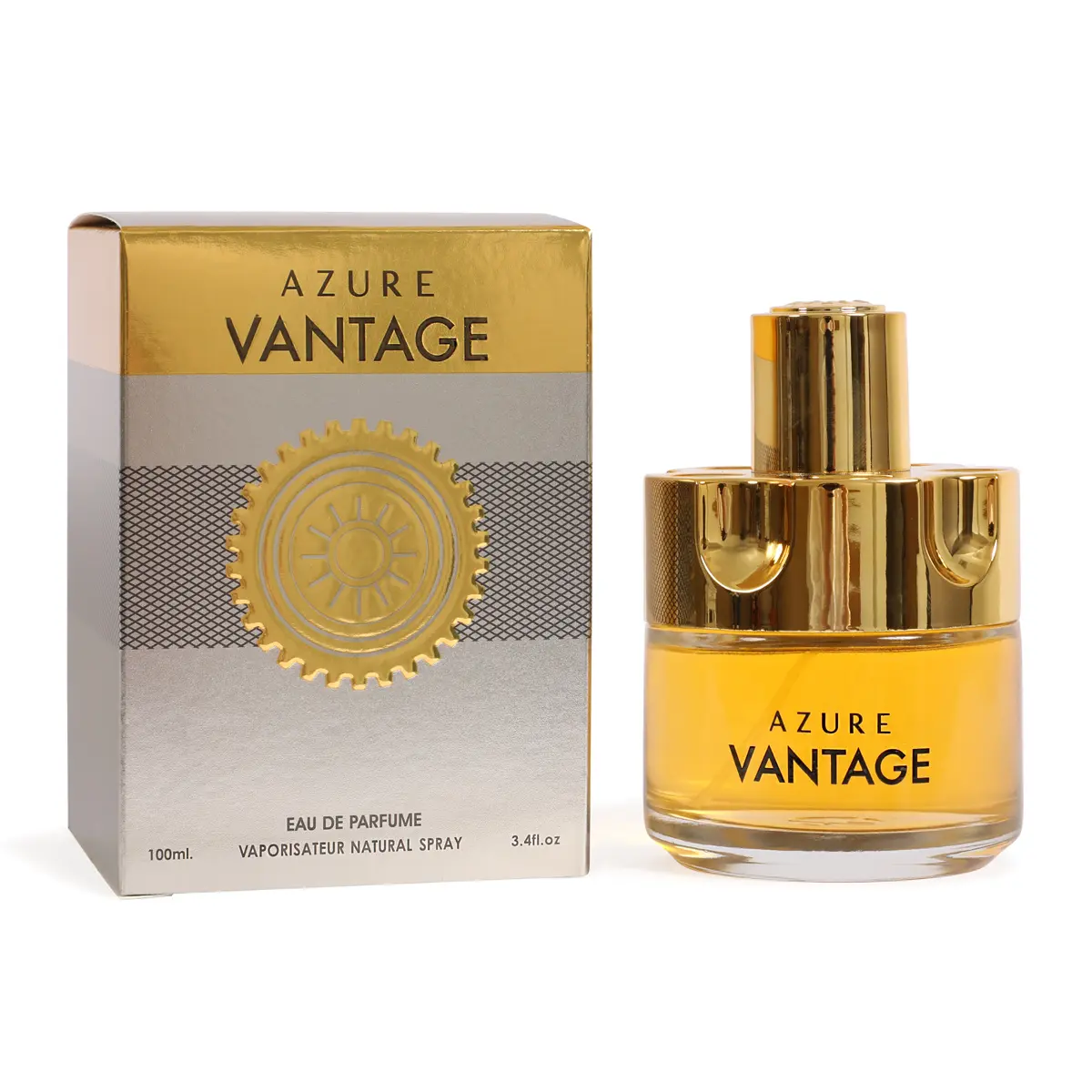 Azure Vantage Spray Cologne Eau de Parfum for Men - 100ml/3.4fl.oz. - Men's Fragrance