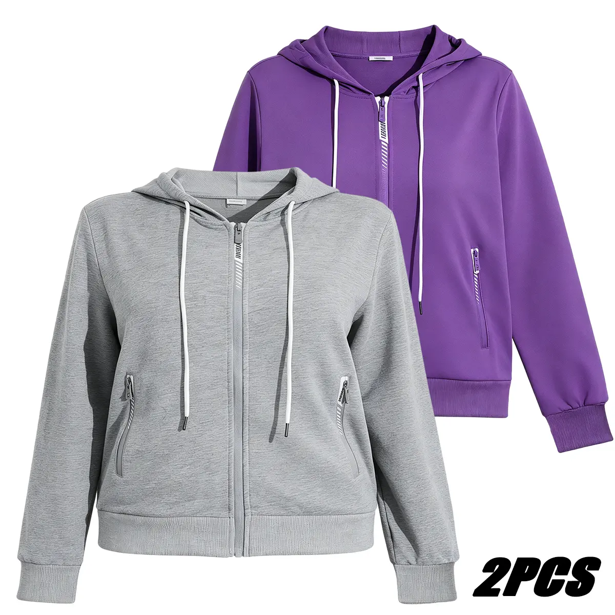 Women's Basic 2-Piece Hoodie Set, Solid Color Loose-Fit Pullover with Kangaroo Pocket, Casual Plus Size Sweatsuit for Everyday Wear, Hoodies For Women, Party, Chic, Cute, Korean, Preppy