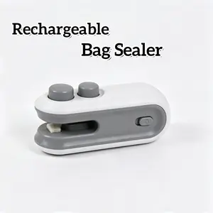Household Hand Pressure Mini Heat Sealer Portable Plastic Poly Bag Sealing Machine Anti-Moist Snack Chips Grain Storage Sealing Tool for Kitchen Travel Use   Food Storage Cookie Chips Plastic Bag Sealing