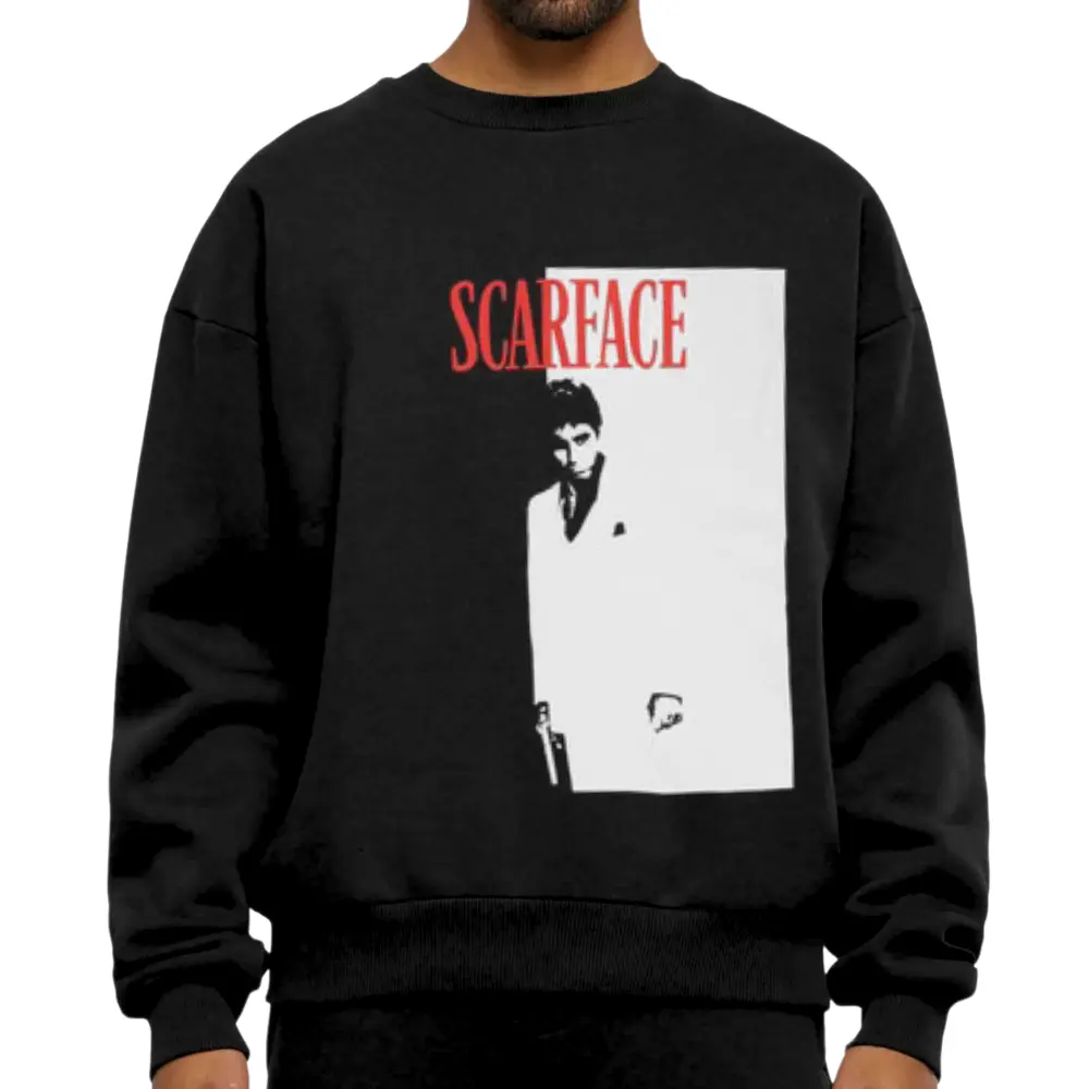 Scarface Limited Edition Poster T-Shirt, Hand-Drawn Vintage Print, Cult Classic Movie Shirt, 90s Hip-Hop Streetwear, Film Buff Exclusive