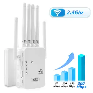 WiFi Repeater Signal Enhancer with Ethernet Port - 300Mbps，10000 Sq Ft Max Coverage, 100 Devices Connected, Ideal for Home/Office ，WiFi signal booster