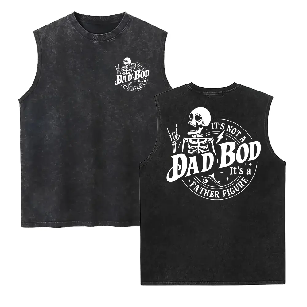 It's Not a Dad Bod It's a Father Figure Washed Vest, Father's Day , Father Figure , Dad Bod