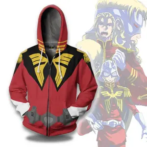 Pemagear Char Aznable Mobile Suit Gundam Cosplay Costume 3D All Over Print Hoodie
